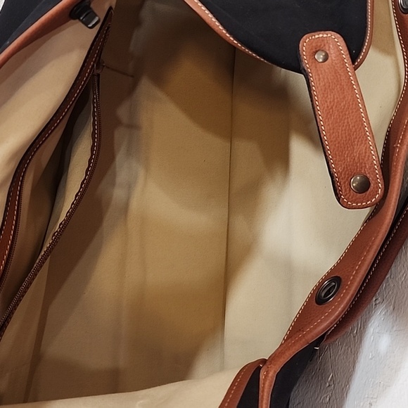 Vintage Les Migrateur's Made In Paris France Leather Weekender Bag - Picture 10 of 15